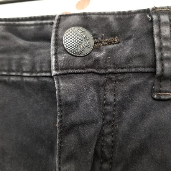 Free People Black High Rise Ankle Skinny Distress sz 28 - Picture 5 of 11